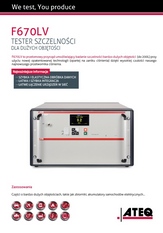 ATEQ F670 LV | Detektor nieszczelności