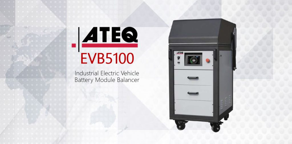 Balanser ATEQ EVB5100 do wyrównywania napięć modułów baterii pojazdów elektrycznych